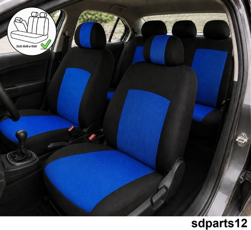 Housses siege pieces bleu - de,