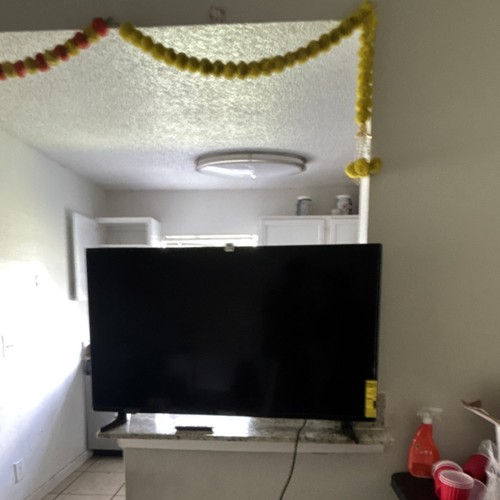 Large flat screen - tv, black