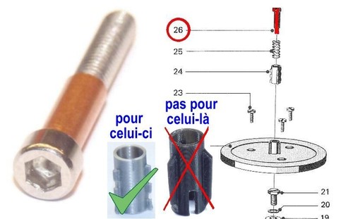 Vis pour trident petit - trident, modèle