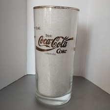 Coca Cola Rare Verre Ecriture DOREE 0,4 L