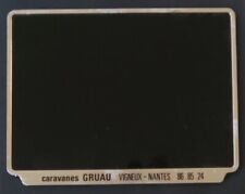 Advertising license plate Caravans GRUAU Vigneux Nantes 27x21cm