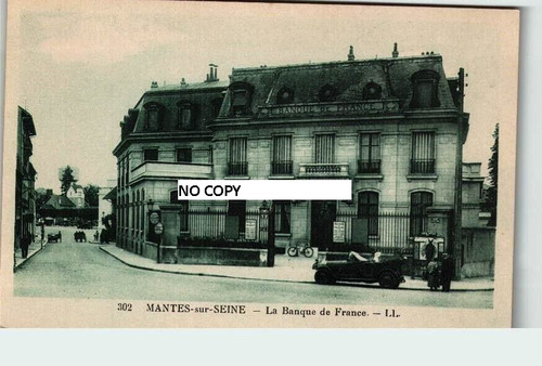 Cpa animée mantes - mantes, sur