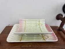 Service à asperge plat et