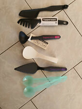 LOT 5 USTENSILES TUPPERWARE NEUF CUILLERE + LOUCHE + COUVERTS + SPATULE + PINCE