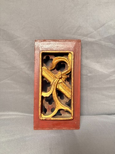 Ancien panneau sculpté bois - panneau,