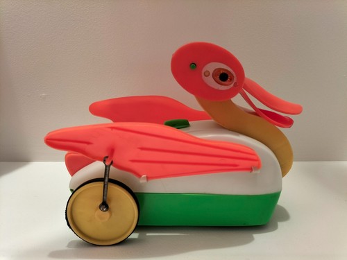 Canard jouet ancien mécanique