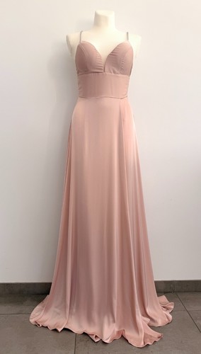 Robe longue rose poudré - longue,