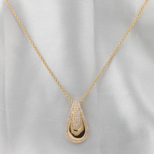Pendentif chaîne jaune - en, or