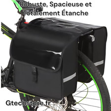 Sacoche arrière vélo 28L