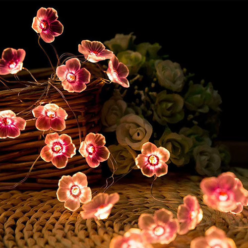 Guirlande fleur cerisier led - fleur,