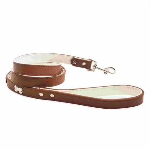 Laisse large simili cuir - laisse, en