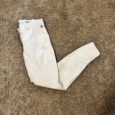 New Women’s Size 36 (US 28) White Kingsland Knee Patch Horseback Riding Breeches
