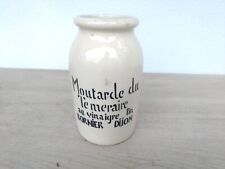 ANCIEN POT A MOUTARDE - BORNIER
