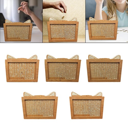 Tirelire bois avec - en,