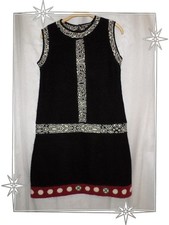 Robe Fantaisie Noir Crème