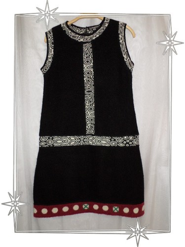 Robe fantaisie noir crème - fantaisie,