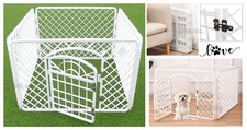 Clôture pour Chiots Et Animaux Cage pour Chiens Chats Usage Interne Et Extérieur