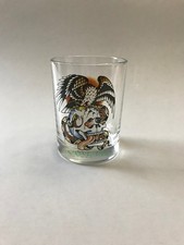 Ed Hardy Tumbler, Ed Hardy Skull glass, Don Ed Hardy glass, bar glass, tumbler
