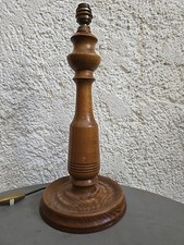 Ancienne lampe pied bois