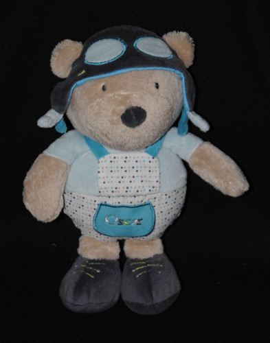 Peluche doudou ours oscar - peluche,