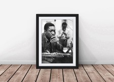John Coltrane and Miles Davis Jazz Framed Wall Art Print Picture, Home Decor