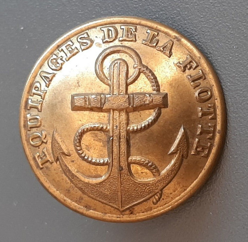 Bouton marine 1858 - bouton,