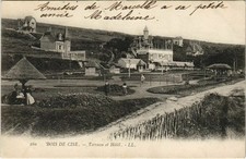 Old postcard Bois-de-CISE La Terrasse et Hotel (19153)