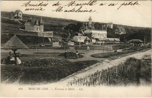 Old postcard bois cise - postcard, la