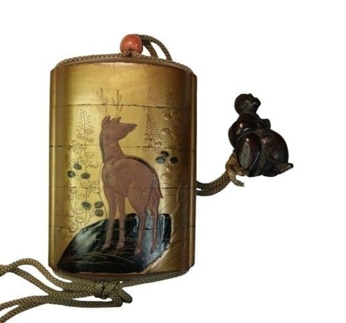 Inro ancienne boîte bois - inro,