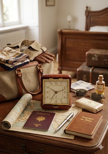 Réveil voyage vintage jaz - voyage,
