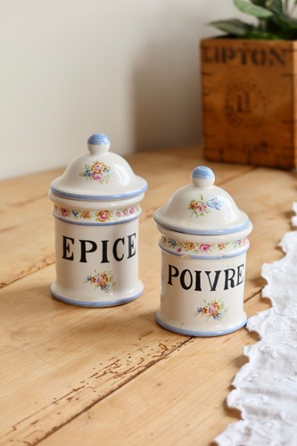 Pots épices vintage - pots,
