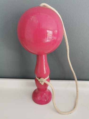 Ancien bilboquet bois rose - en,