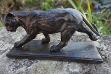 RE0069  FIGURINE STATUETTE STATUE  REPRODDUCTION  PANTHERE DE  REMBRANDT BUGATTI