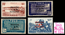 TOGO : Série n°211 à 214