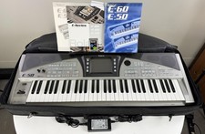 Roland E-50 Arranger Workstation with Manuals Rare 128MB Memory Card Case 