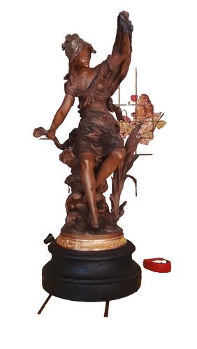 Sculpture régule art nouveau - art,