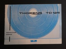 Thorens TD125 Turntable Owners Manual / User Instruction Guide / 15 pages 