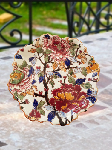 Faience gien pivoines - -,