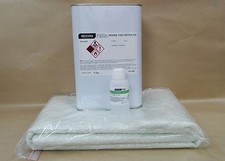Kit  Résine polyester ORTHO 5 kg + 100 ml catalyseur + 5 M² MAT 300 g/m² 