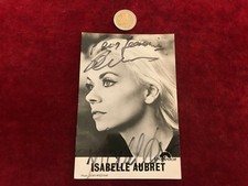 old autographed photo N161 isabelle aubret