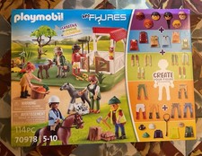 BOITE SET PLAYMOBIL PLAYMO 70978 MY FIGURE LE CENTRE EQUESTRE EQUITATION