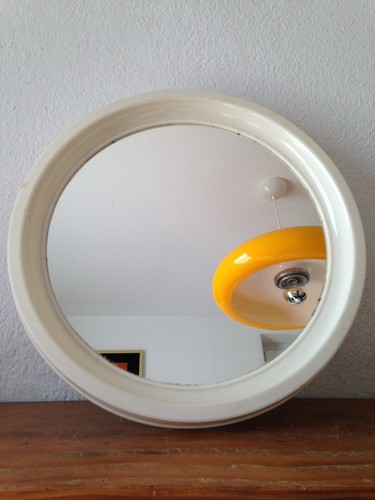 Superbe miroir rond blanc - superbe,