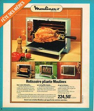 ADVERTISING ADVERTISING 114 1974 MOULINEX folding rotisserie