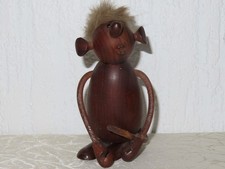 Figurine En Bois Vintage Teck Chris Vejle Design Danois !