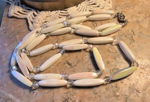 Collier double rang - rang, vintage