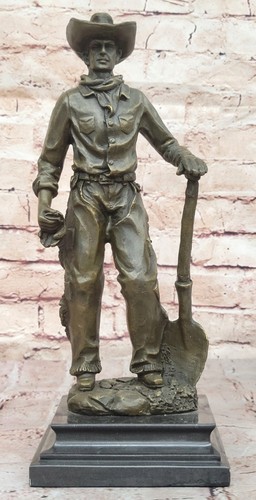 Sculpture bronze massif - en,