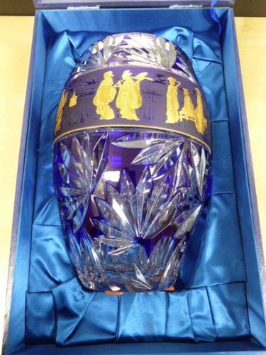 Val saint lambert flower vase - lambert,