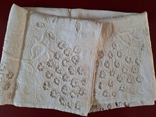 NAPPE ANCIENNE LIN, COUSUE ET