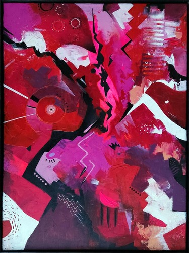 Tableau abstrait ambiance - tableau,