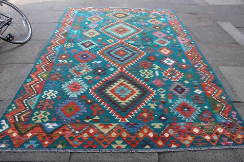 Tapis kilim vintage oriental - tapis,